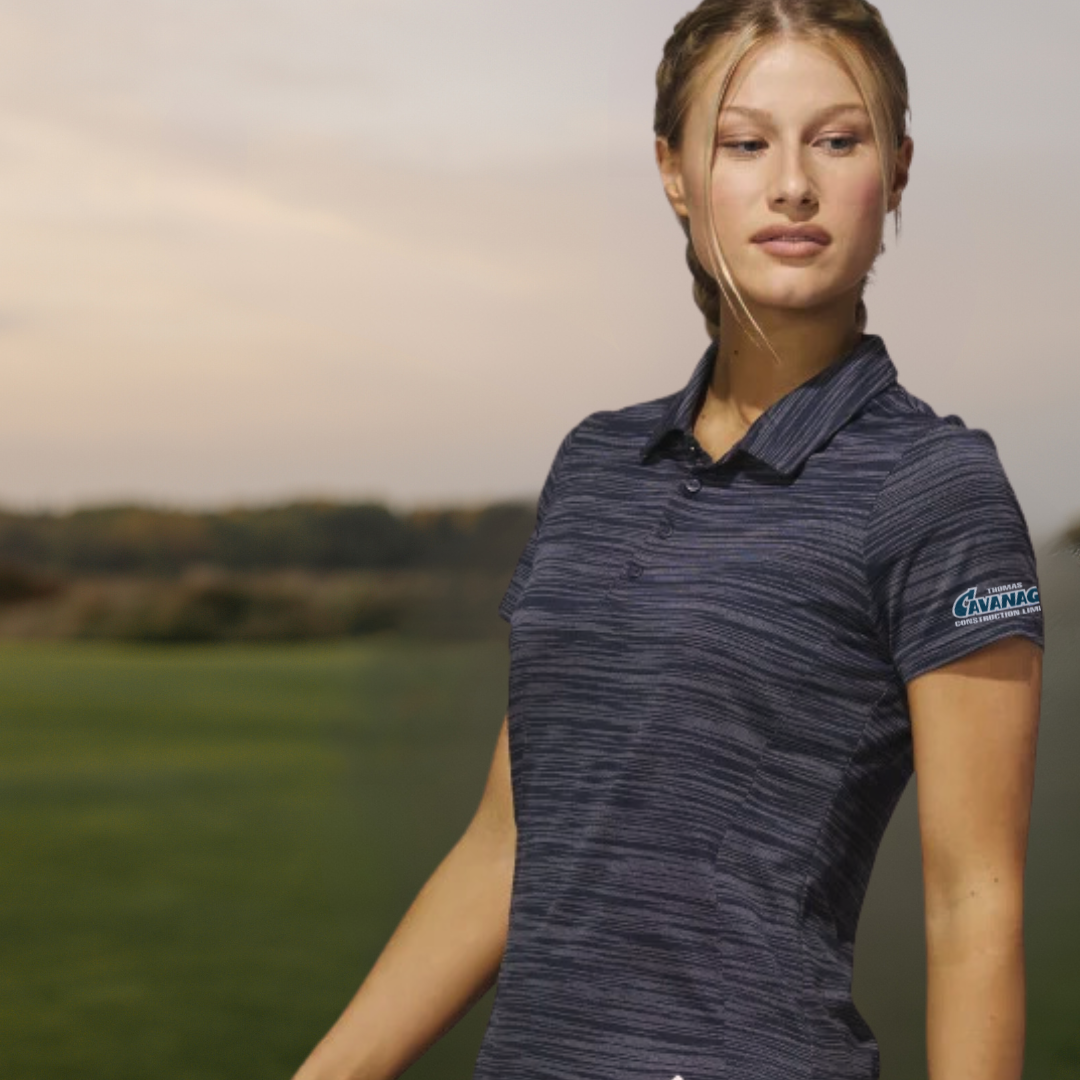 ADIDAS Women's Spacedye Short Sleeve Polo