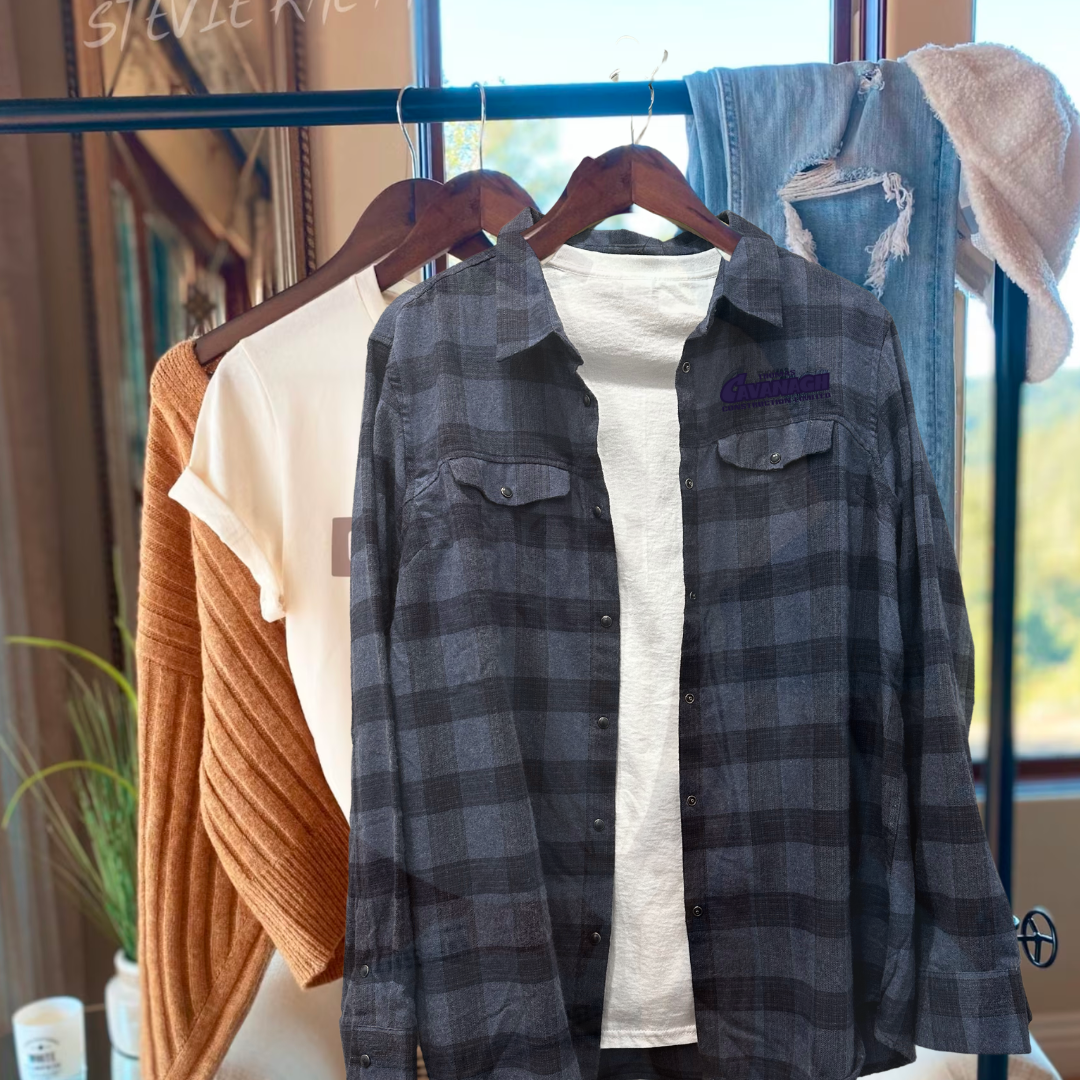 Ladies Stormtech Plaid Snap front Shirt