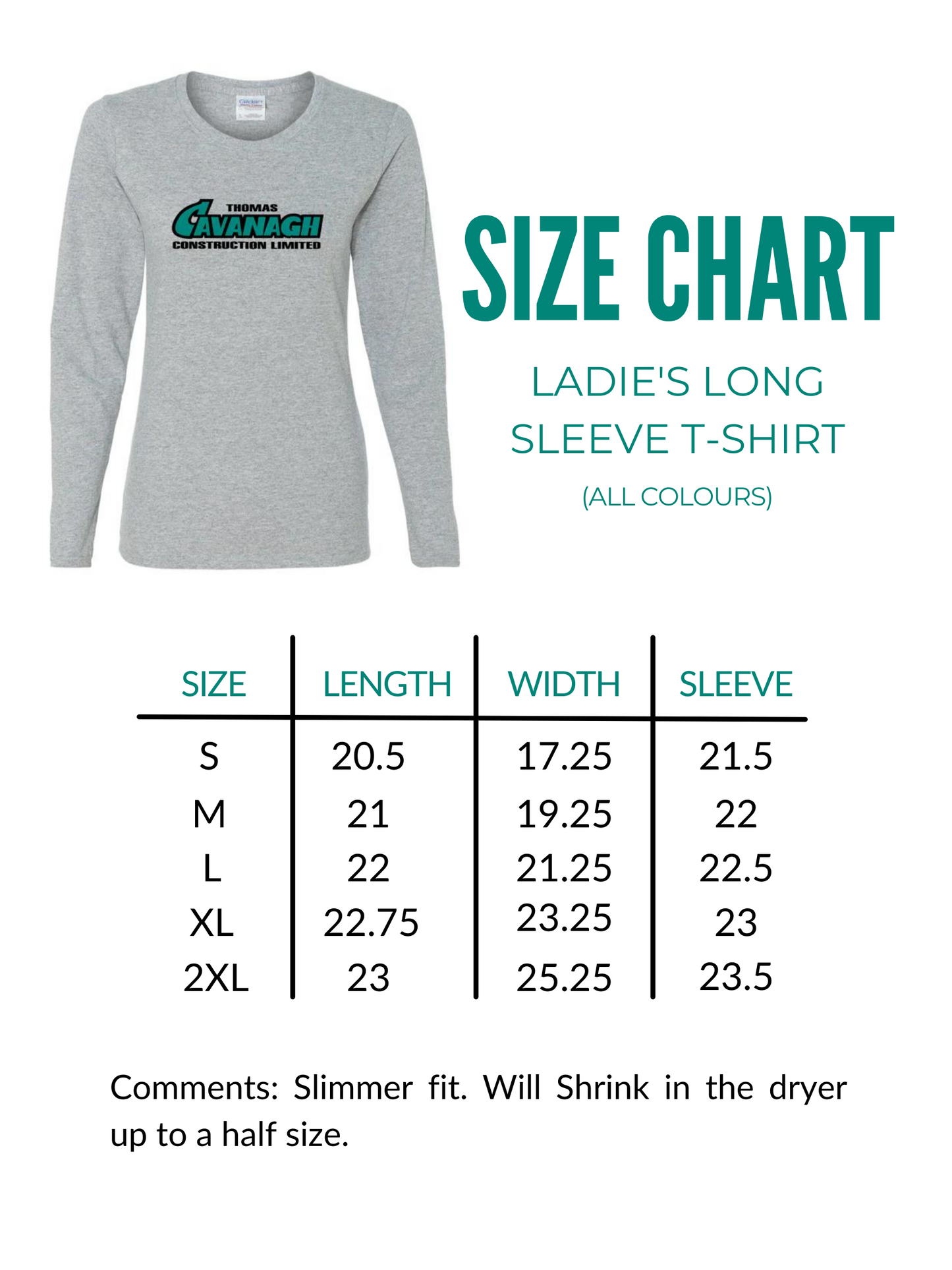Ladies Long Sleeve T-Shirt