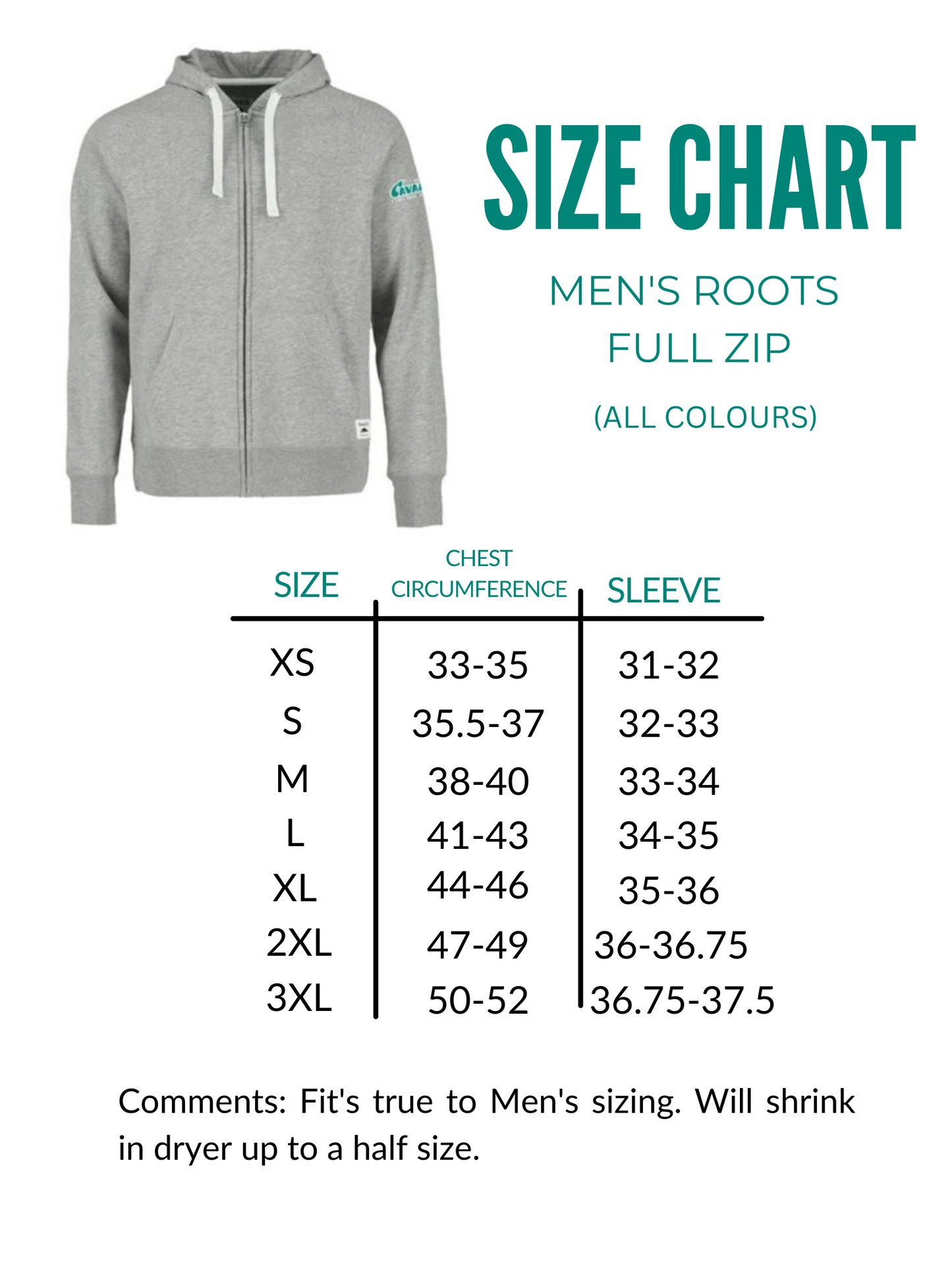 Men's Roots Zip Up Hoodie