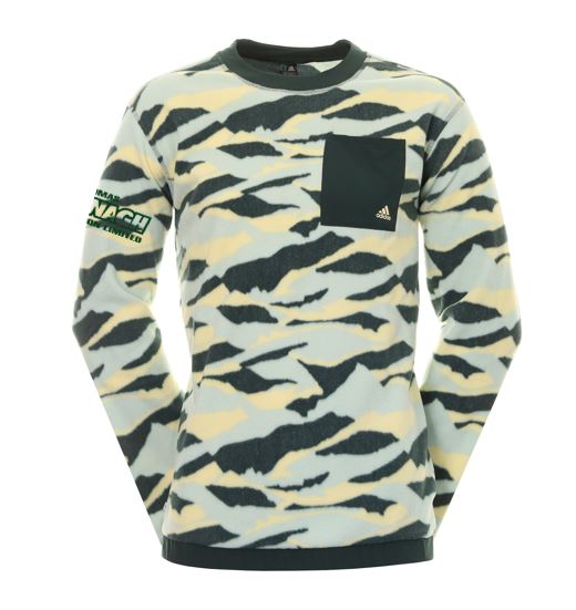 ADIDAS Texture-Print Crew Fleece