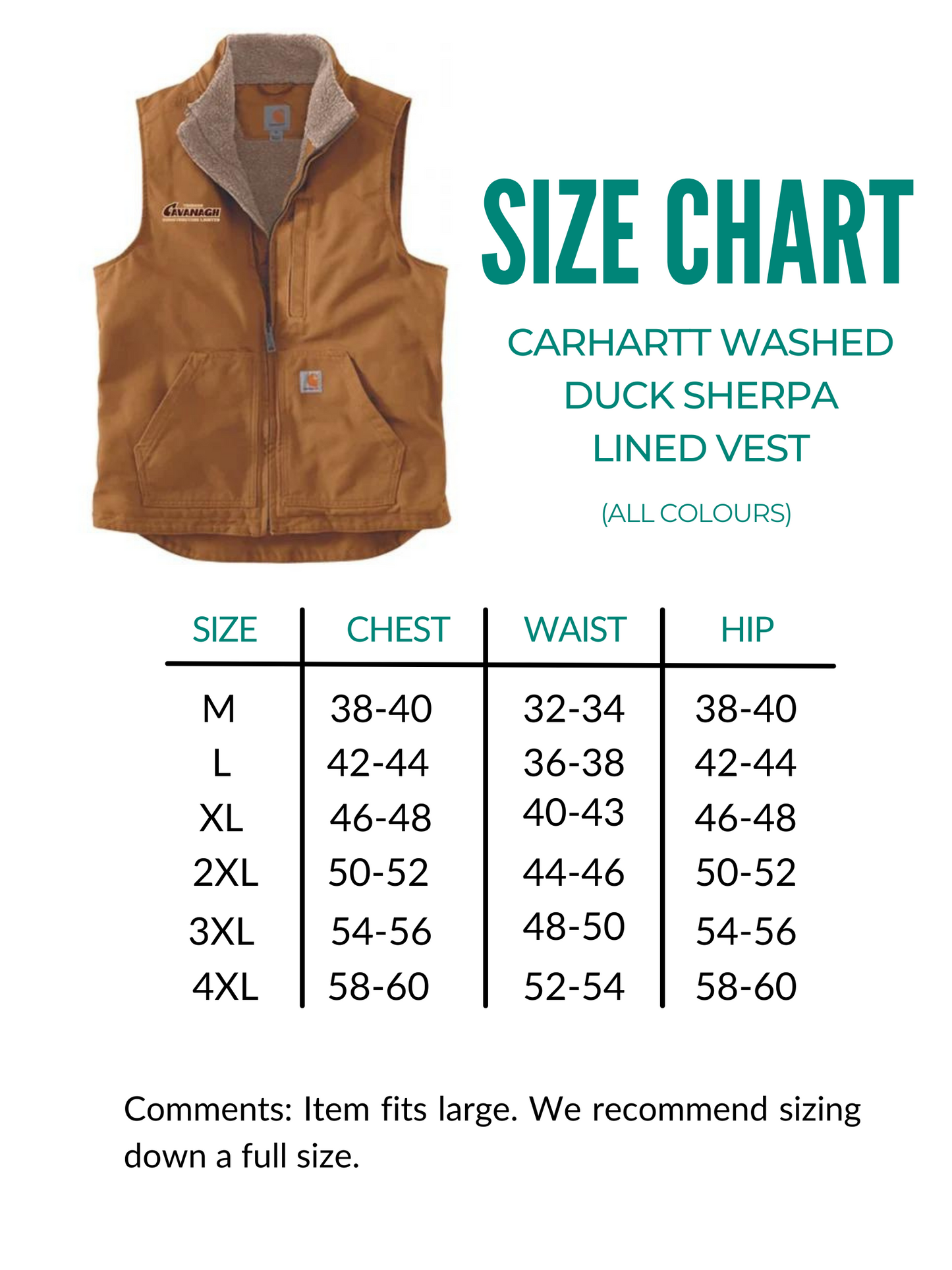 Carhartt Men's Sherpa Lined Vest