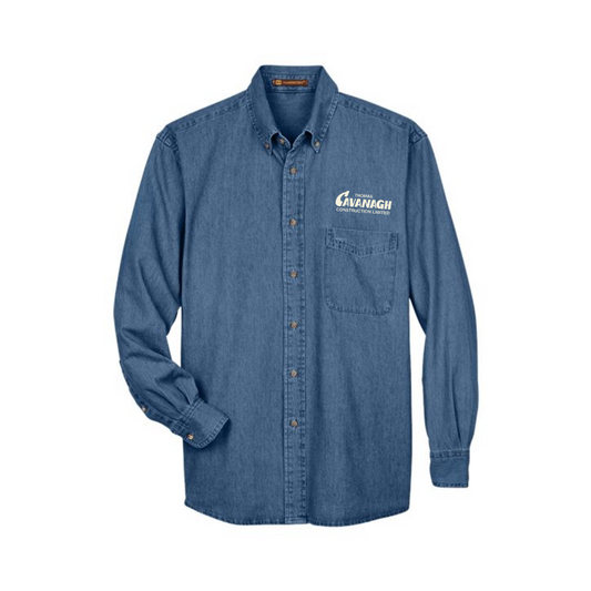 Vintage Look Men`s Denim Long Sleeve