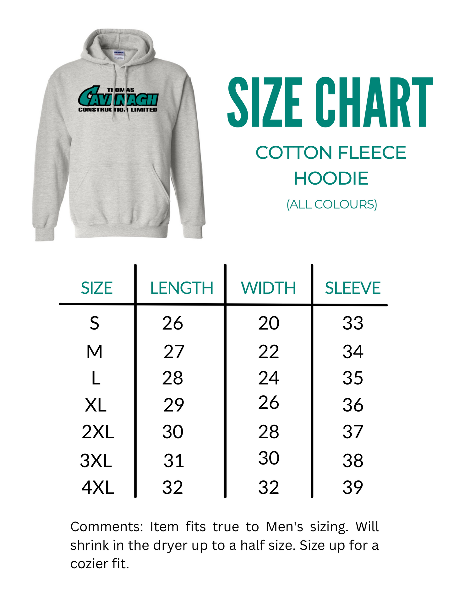 Unisex Cotton Fleece Hoodie - NEW COLOURS